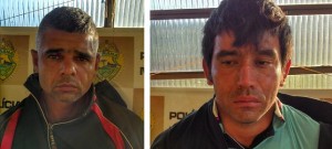 Fernandes Luiz Mendes e Valdomiro Fogaça Gonçalves – Dois criminosos presos (fotos: Wellyngton Jhonis)