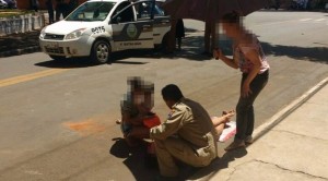 Jovem sofreu lesões leves (Foto: Divulgação via Notícias 24 Horas)